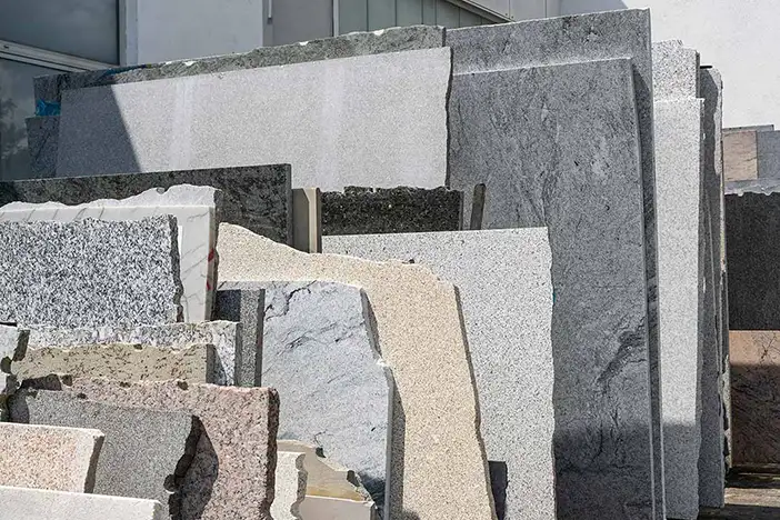 Auswahl an Natursteinplatten
