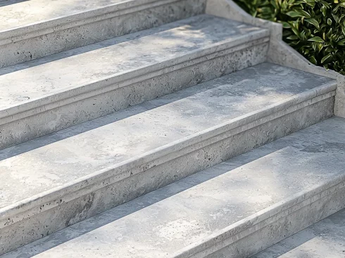 Edle Natursteintreppe in München